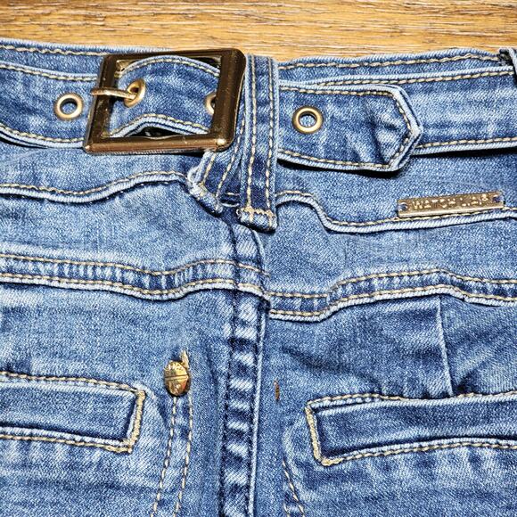 Watch L.A. Denim Jeans w/ Buckle Back - Size Junior 3 - Picture 5 of 7